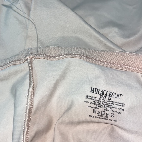 NWOT Miraclesuit Tummy Tuck High Waist Thigh Slimmer, Nude, XXX-Large - Picture 4 of 4